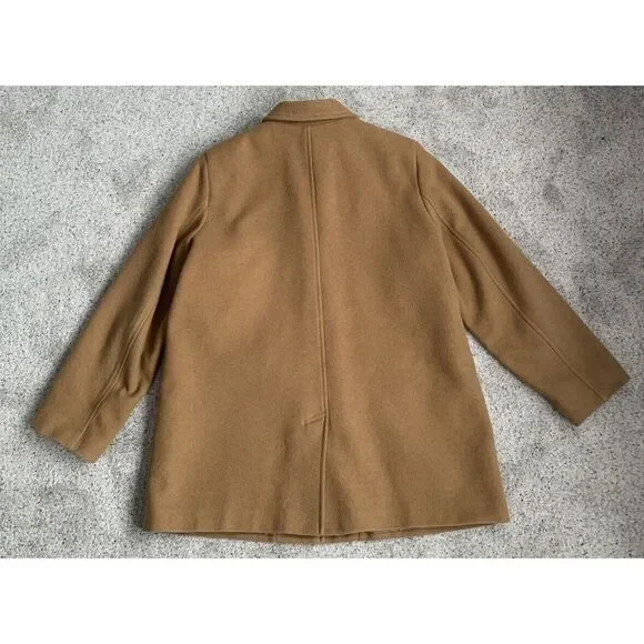 Mulberry Street LARGE Women's Single Breasted Wool Blend‎ Coat Jacket Pockets - Picture 2 of 9